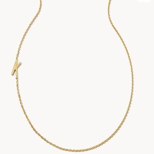 Kendra Scott Letter K Inline Initial Necklace in 18k Gold Vermeil